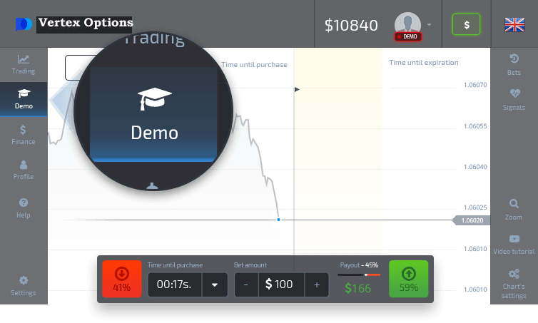 Start betting on Demo account with virtual money